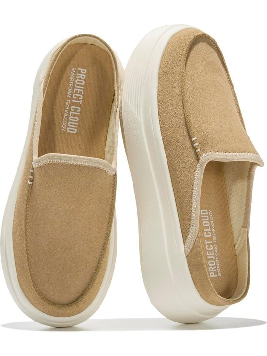 Shoes - Women's Blush Suede Rubber Sole Clogs & Mules Stylish Non-Slip Loafers Shoes